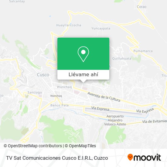 Mapa de TV Sat Comunicaciones Cusco E.I.R.L