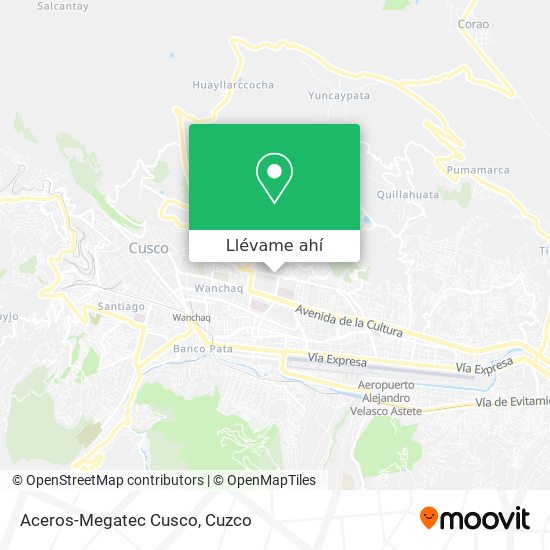 Mapa de Aceros-Megatec Cusco