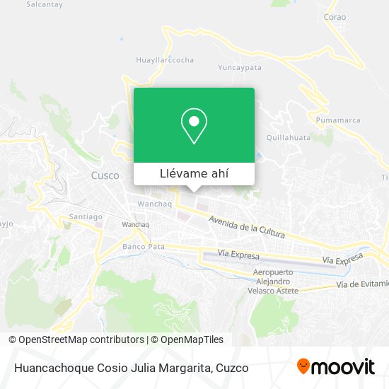 Mapa de Huancachoque Cosio Julia Margarita