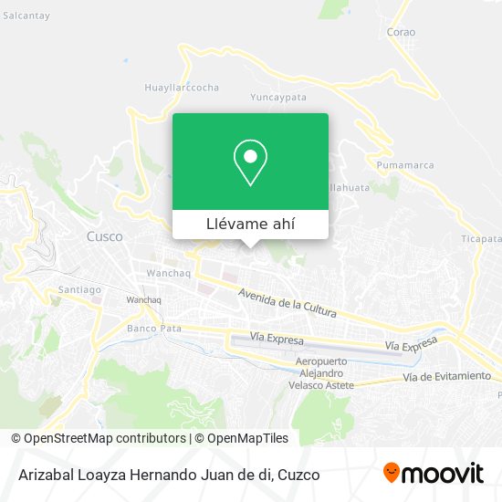 Mapa de Arizabal Loayza Hernando Juan de di