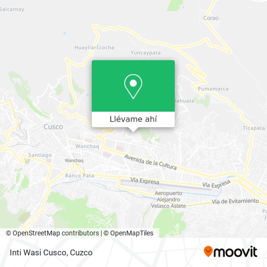 Mapa de Inti Wasi Cusco