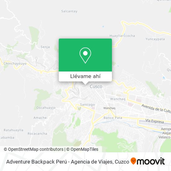 Mapa de Adventure Backpack Perú - Agencia de Viajes