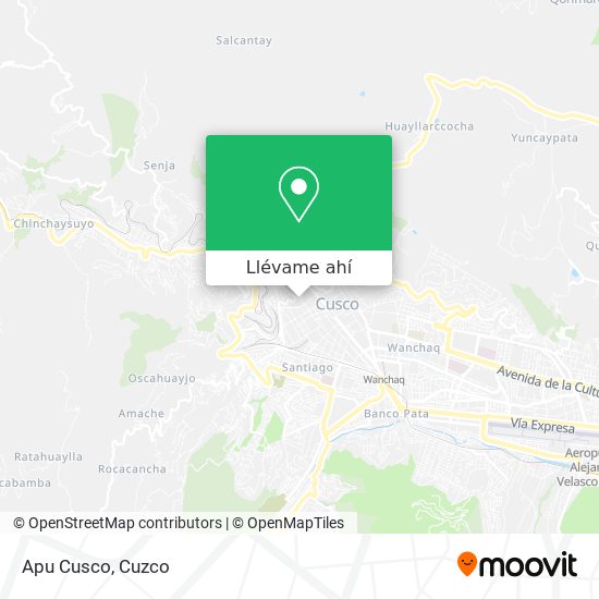 Mapa de Apu Cusco