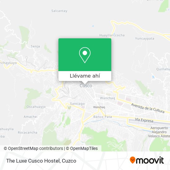 Mapa de The Luxe Cusco Hostel