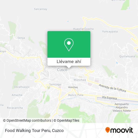 Mapa de Food Walking Tour Peru