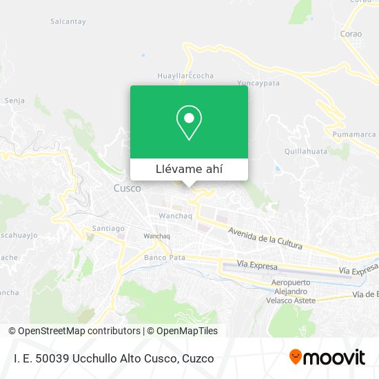 Mapa de I. E. 50039 Ucchullo Alto Cusco