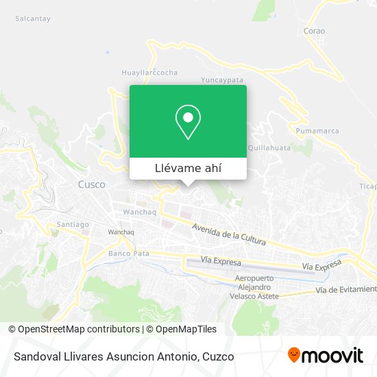 Mapa de Sandoval Llivares Asuncion Antonio