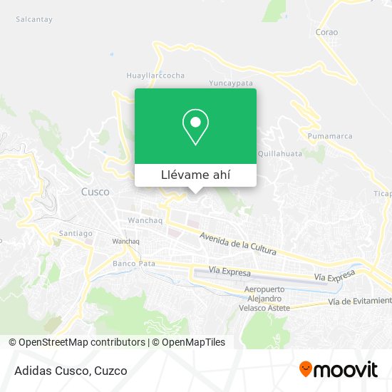 Mapa de Adidas Cusco