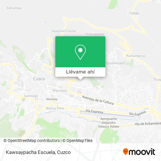 Mapa de Kawsaypacha Escuela