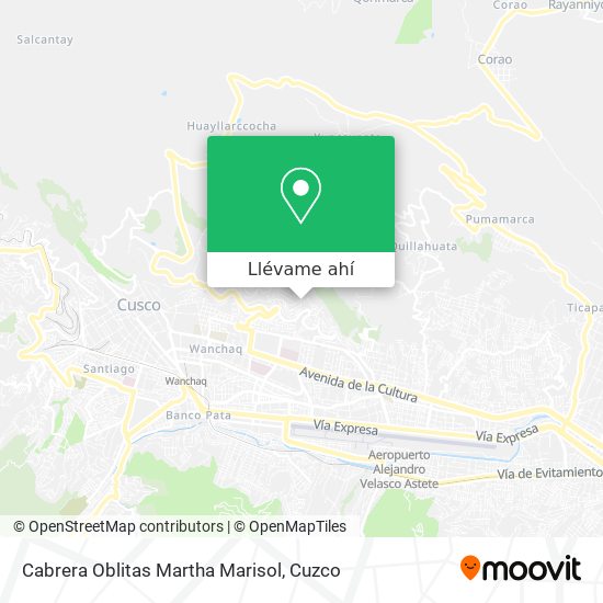 Mapa de Cabrera Oblitas Martha Marisol