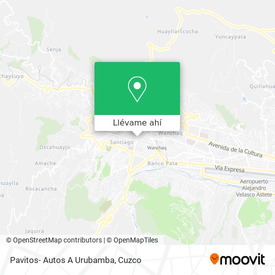 Mapa de Pavitos- Autos A Urubamba