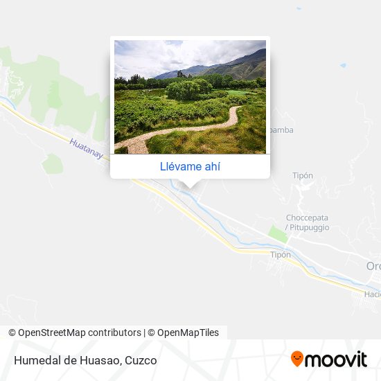 Mapa de Humedal de Huasao
