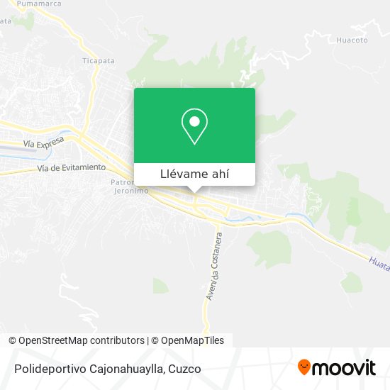 Mapa de Polideportivo Cajonahuaylla