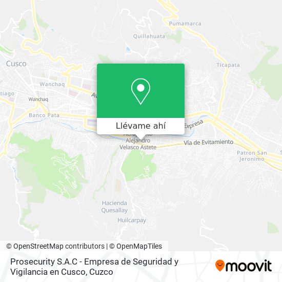 Mapa de Prosecurity S.A.C - Empresa de Seguridad y Vigilancia en Cusco