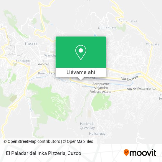 Mapa de El Paladar del Inka Pizzeria