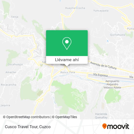 Mapa de Cusco Travel Tour