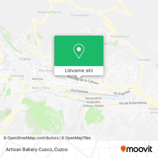 Mapa de Artisan Bakery Cusco