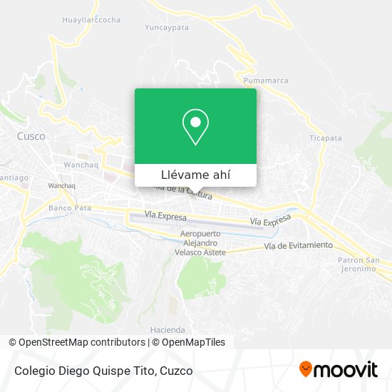 Mapa de Colegio Diego Quispe Tito