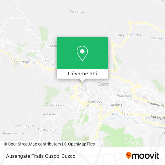 Mapa de Ausangate Trails Cusco