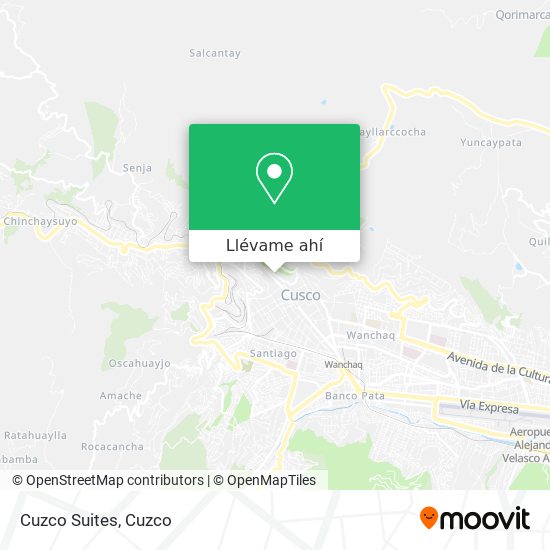 Mapa de Cuzco Suites