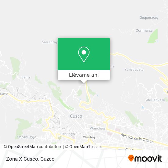Mapa de Zona X Cusco