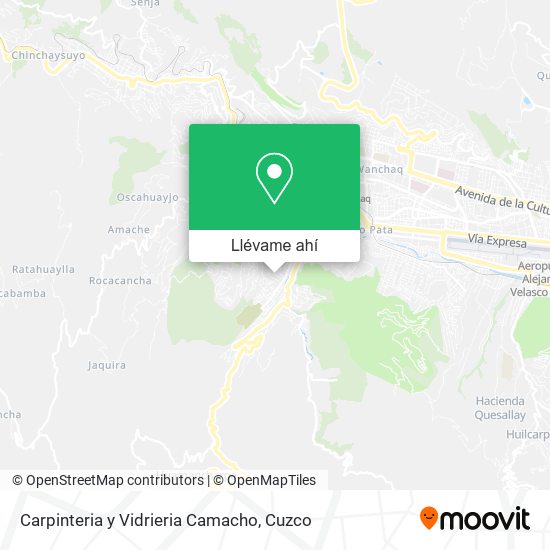 Mapa de Carpinteria y Vidrieria Camacho