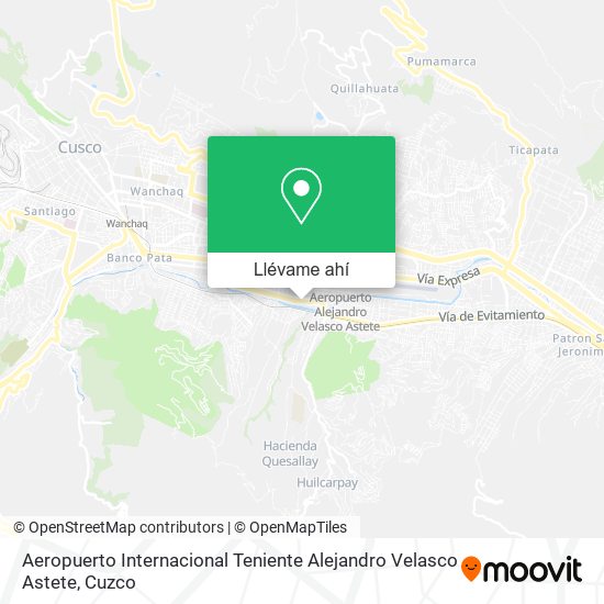 Mapa de Aeropuerto Internacional Teniente Alejandro Velasco Astete
