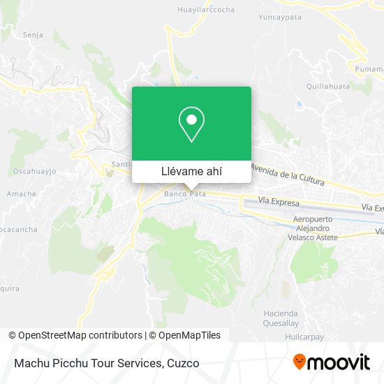 Mapa de Machu Picchu Tour Services