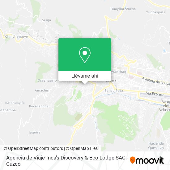 Mapa de Agencia de Viaje-Inca's Discovery & Eco Lodge SAC
