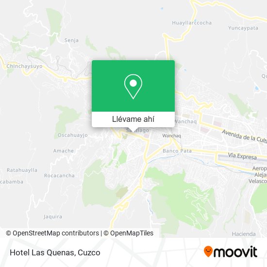 Mapa de Hotel Las Quenas