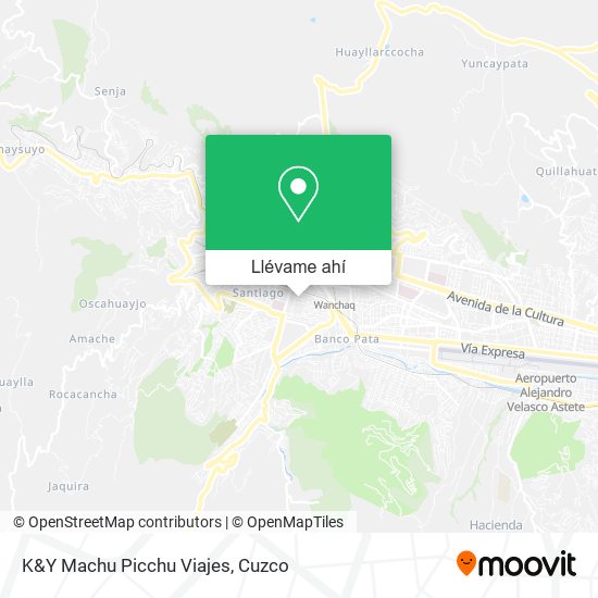 Mapa de K&Y Machu Picchu Viajes