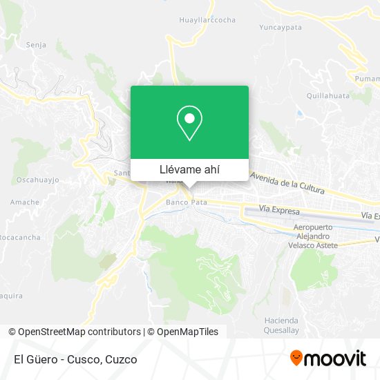 Mapa de El Güero - Cusco
