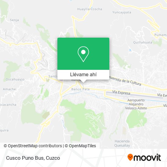 Mapa de Cusco Puno Bus