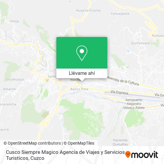 Mapa de Cusco Siempre Magico Agencia de Viajes y Servicios Turisticos