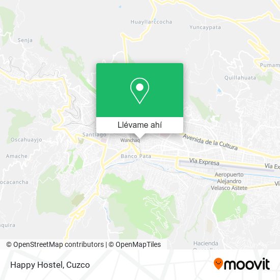 Mapa de Happy Hostel