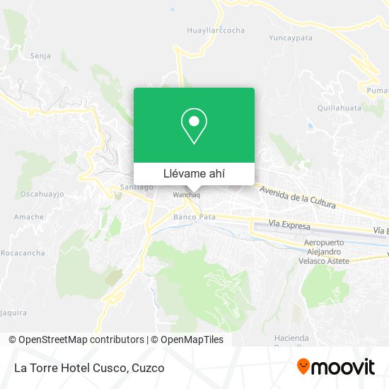 Mapa de La Torre Hotel Cusco