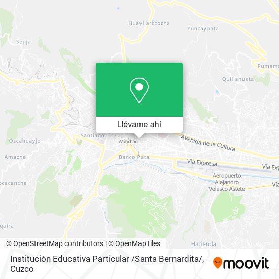 Mapa de Institución Educativa Particular /Santa Bernardita/