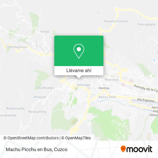 Mapa de Machu Picchu en Bus