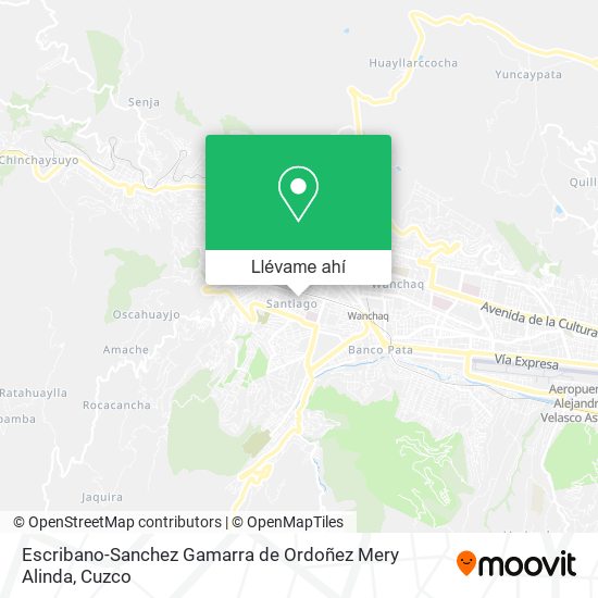 Mapa de Escribano-Sanchez Gamarra de Ordoñez Mery Alinda