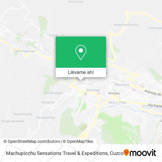 Mapa de Machupicchu Sensations Travel & Expeditions