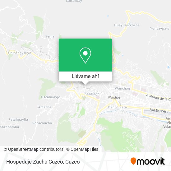 Mapa de Hospedaje Zachu Cuzco