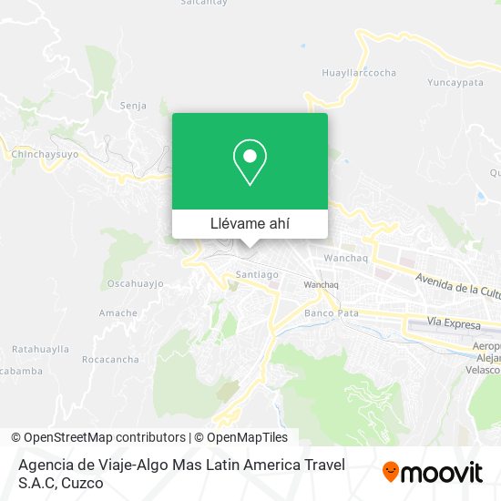 Mapa de Agencia de Viaje-Algo Mas Latin America Travel S.A.C