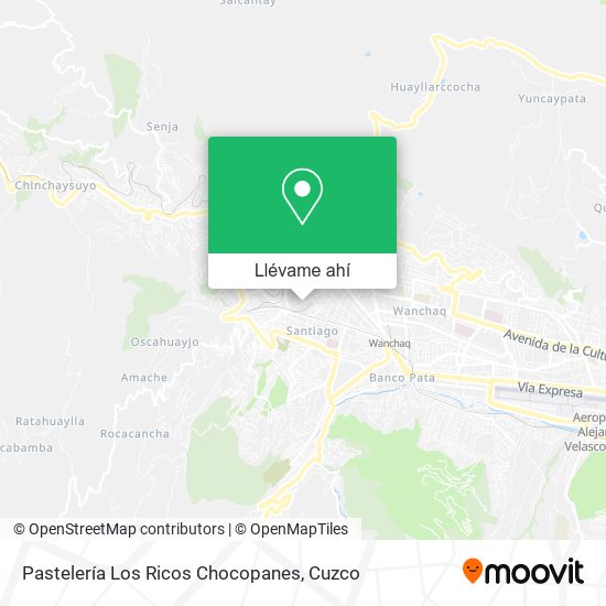Mapa de Pastelería Los Ricos Chocopanes