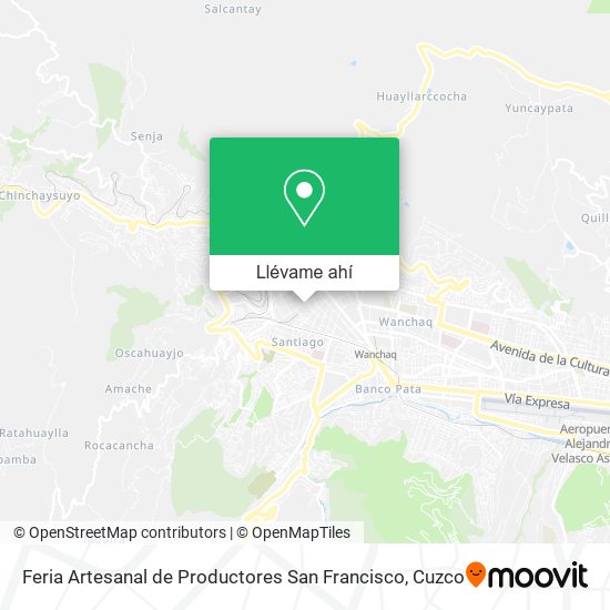Mapa de Feria Artesanal de Productores San Francisco