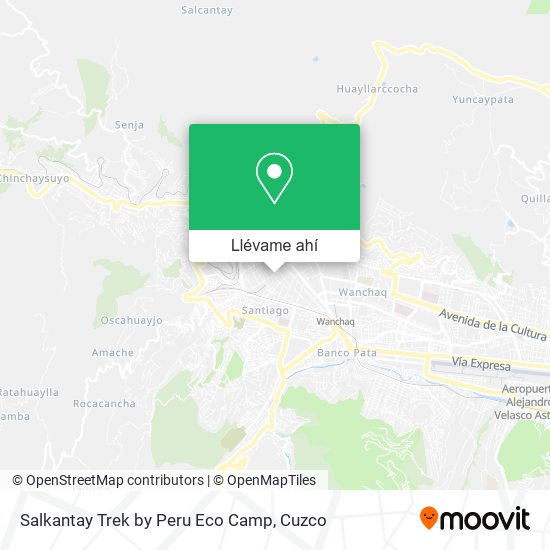 Mapa de Salkantay Trek by Peru Eco Camp