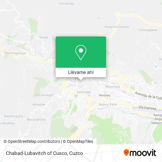 Mapa de Chabad-Lubavitch of Cusco