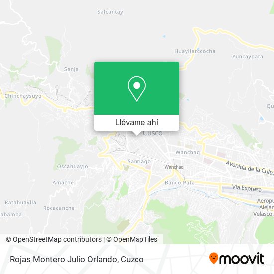 Mapa de Rojas Montero Julio Orlando