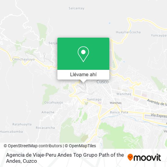 Mapa de Agencia de Viaje-Peru Andes Top Grupo Path of the Andes