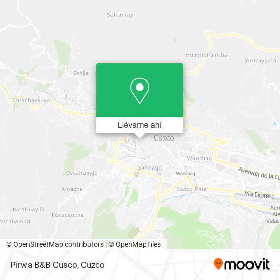 Mapa de Pirwa B&B Cusco