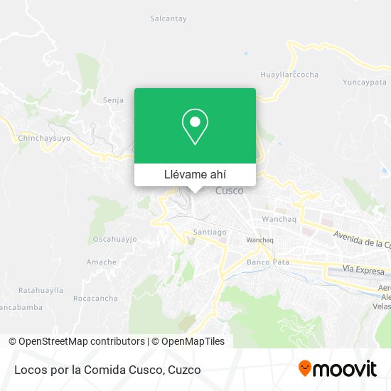 Mapa de Locos por la Comida Cusco